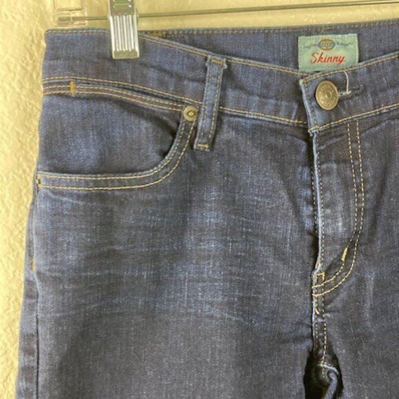Fossil Women's Blue Skinny Jeans Sz 27 Inseam 30 - Picture 5 of 11